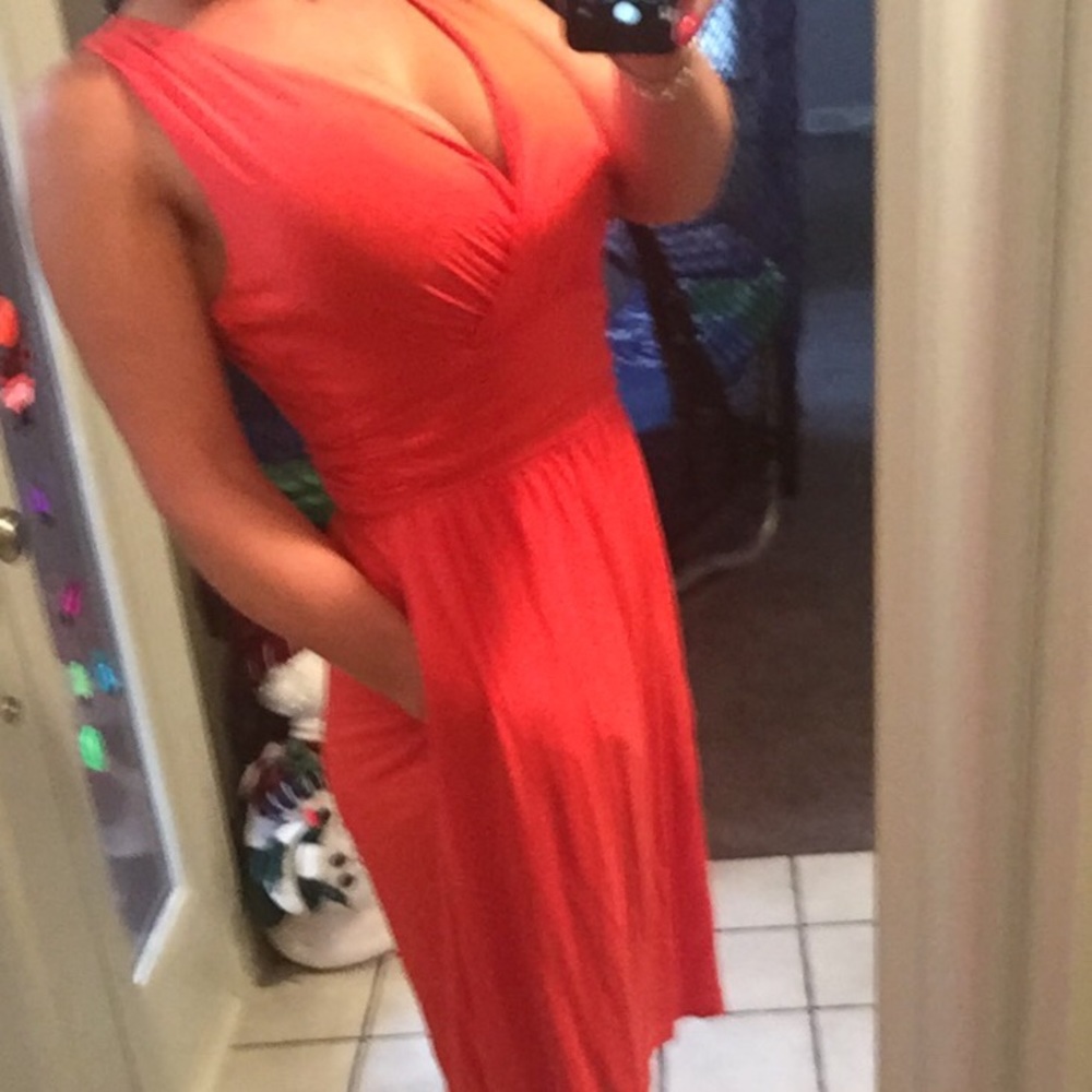 Orange dress by Cynthia Rowley